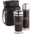 Excellence Leatherette Tumbler & Thermos Gift Set