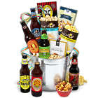 Microbrew Beers and Gourmet Snacks Gift Bucket