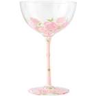 Pink Lady Roses Coupe Glass