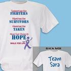 Fighting for the Cause Personalized Cancer Awareness T-Shirt