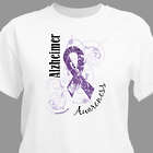Alzheimer's Awareness Purple Ribbon T-Shirt