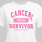 Personalized Cancer Survivor Athletic Dept.T-Shirt