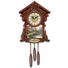 Personalized Cuckoo Clock with Thomas Kinkade Art Plaques