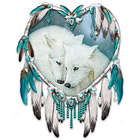 Native American-Style Kindred Spirits Dreamcatcher Art
