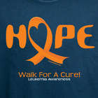 Personalized Walk For a Cure Leukemia Awareness T-Shirt