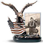 Eagle Sculpture with Photo