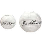 Just Married Paper Lanterns