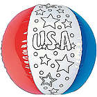 Inflatable Color Your Own! Patriotic Beach Balls