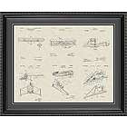 Aviation Patents Framed Art Print 20x24