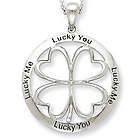 Lucky Me Lucky You Sterling Silver Pendant