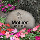 Personalized Medium River Rock Memorial Garden Stone
