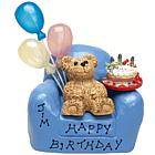 Personalized Birthday Teddy Bear in Chair