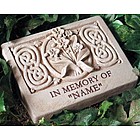 Wild Orchid Engraved Memorial Stone