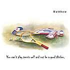 Personalized Tennis Lover Print