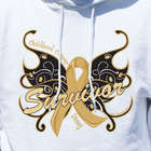 Personalized Childhood Cancer Survivor Butterfly Sweatshirt