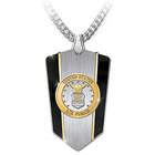 US Air Force Stainless Steel Shield Pendant