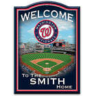Washington Nationals Personalized Wooden Welcome Sign