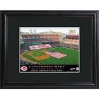 Cincinnati Reds Personalized Ballpark Print with Matted Frame