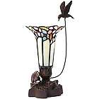 Light of Remembrance Pink Tiffany Style Lamp with Hummingbird