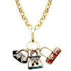 Purse Lover Charm Necklace in Gold