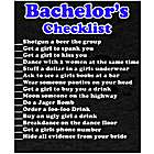 Bachelor Party Check List Dark T-Shirt