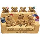 Customized Family Bears on a Couch Figurine