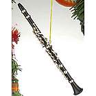 Black Clarinet Musical Ornament