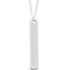 Be Not Afraid Silver Bar Necklace
