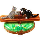 See Saw Cats Limoges Box