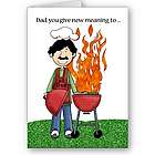 Father's Day Grilling and Chilling Greeting Card