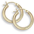 14K 3mm Gold Hoop Earrings