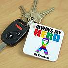 Personalized My Hero Autism Awareness Key Chain