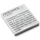 Excellence Definition Personalized Metal Paperweight