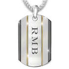 The Strength of My Son Dog Tag with Personalized Initials