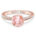 Blush of Romance Personalized Diamonesk Ring