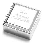 Personalized High-Polish Square Memory Jewelry Box