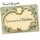 French Graphic Personalized Tempered Glass Cutting Board