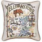 Hand Embroidered Yellowstone Pillow