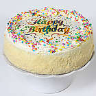 Vanilla Birthday Cake with Sprinkles