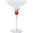 Seeing Red Handcrafted Martini Glass