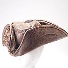 Brown Leatherette Pirate Hat