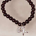 Purple Bead Hope Awareness Charm Bracelet