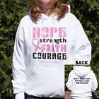 Personalized Breast Cancer Awareness Hooded Sweatshirt