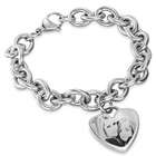 Custom Photo Stainless Steel Heart Tag Bracelet