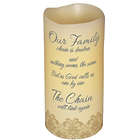 Memorial Candle with Broken Chain Poem