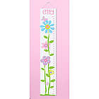 Personalized Butterflies and Blooms Height Chart