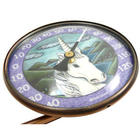 Copper Swivel Thermometer with Unicorn Art