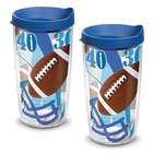 2 Football 16 Oz. Tervis Tumblers with Lids