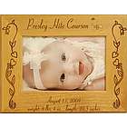 Wooden Personalized Flower Baby Frame