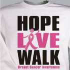 Personalized Breast Cancer Walk Sweatshirt